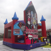 hot sales inflatable Monster High castles 